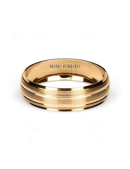 Argolla de oro 14 k Mano Forjada