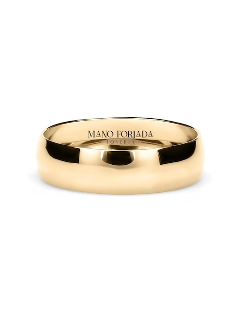 Argolla de oro 14 k Mano Forjada