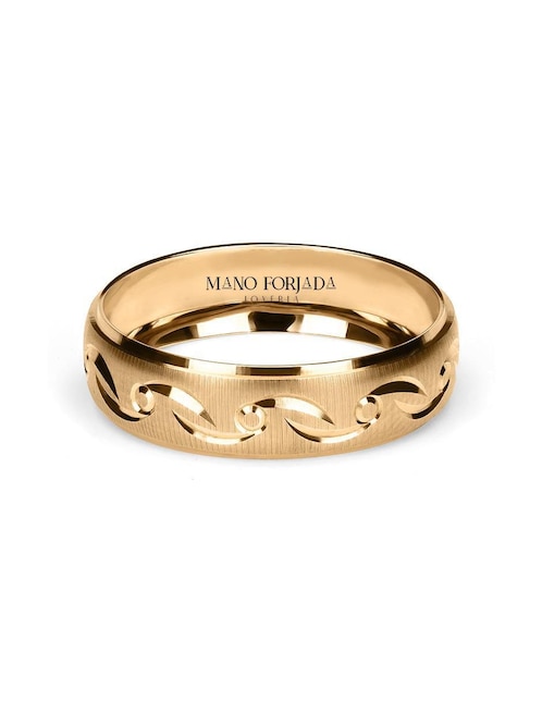 Argolla de oro 14 k Mano Forjada