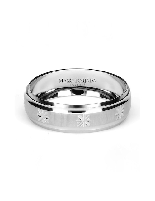 Argolla de oro 14 k Mano Forjada