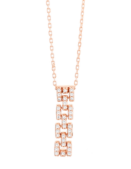 Colgante Y Dije de eslabones smart de oro rosa 14 K 1