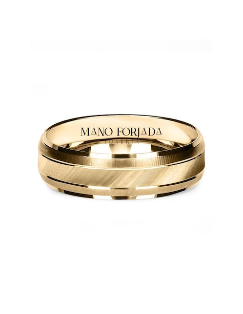 Argolla de oro amarillo 10 k Mano Forjada