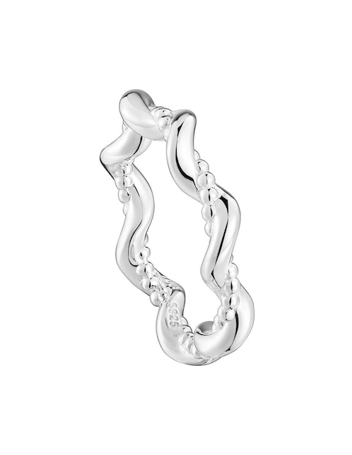 Anillo de estrella Tous Twisted de plata brillante
