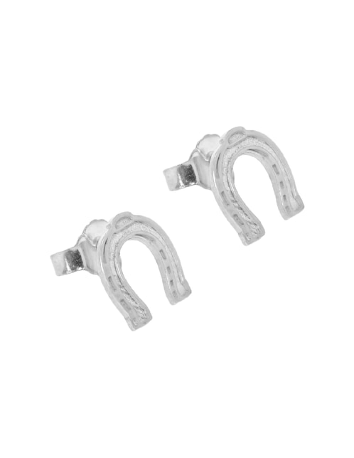 Broqueles de caballo Teresa Díaz Joyería Mexicana Elegancia Equina de plata P 925 con acabado brillante