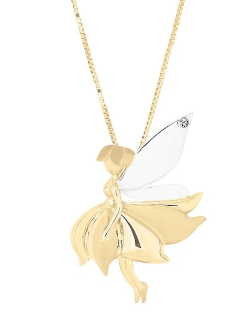 Colgante y dije "de" hada fianelli celin sin temática "de" oro 14 k diamante