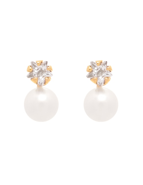 Broqueles de estrella Roca de oro zirconia