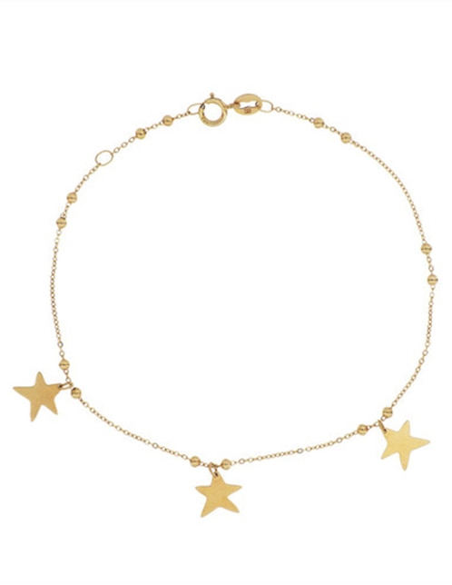 Pulsera Bony Levy de oro 14 k con acabado pulido