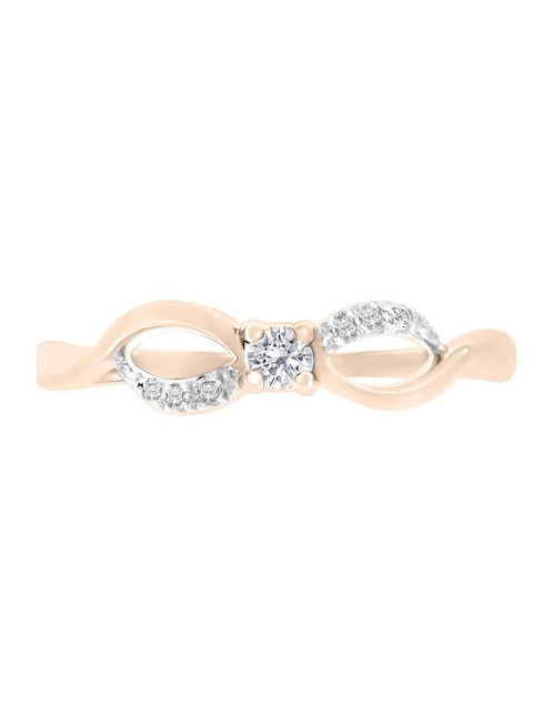 Solitario de oro 14 k Brenda diamante 1