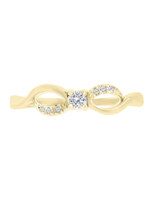 Solitario "de" oro 14 k klamore brenda diamante