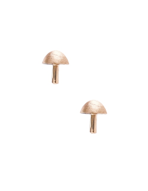 Piercing Ingrata Fortuna Fungi Stud de oro con acabado brillante