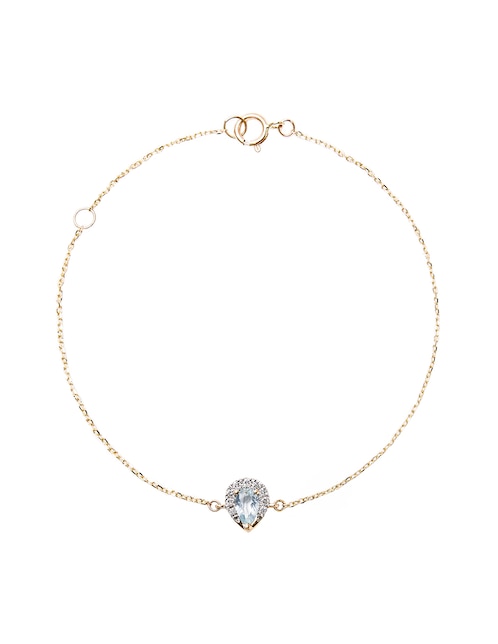 Pulsera Ingrata Fortuna de oro 14 k Dita Bracelet con acabado pavé