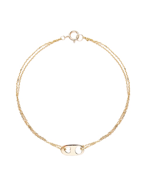 Pulsera Ingrata Fortuna de oro 14 k Arene Bracelet con acabado pulido