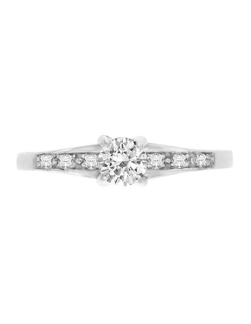 Solitario de oro 14 k Neus diamante 1