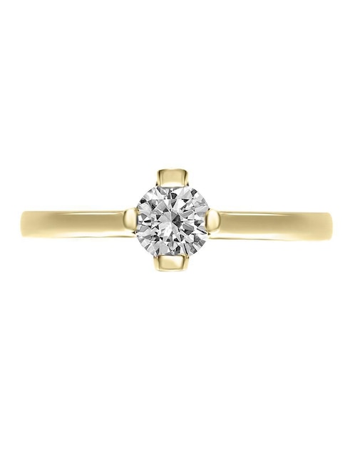 Solitario "de" oro 14 k klamore enmir diamante