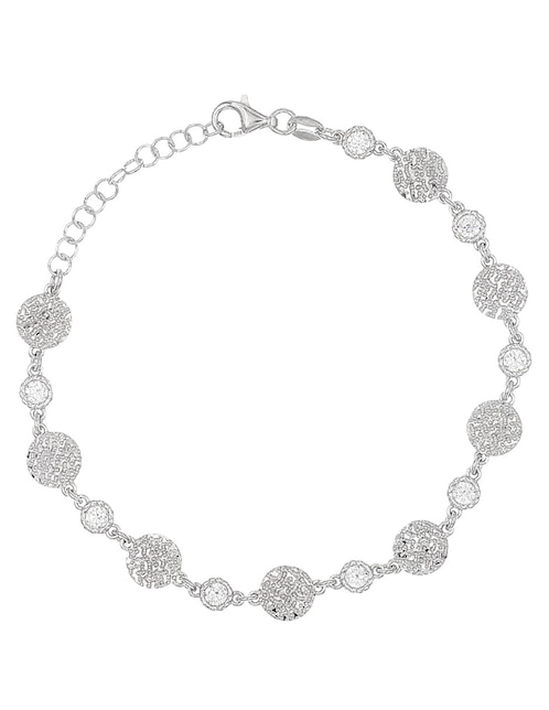Pulsera Silvex Spa de plata P 925 con acabado martillado