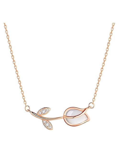 Collar de flor de plata P 925 1