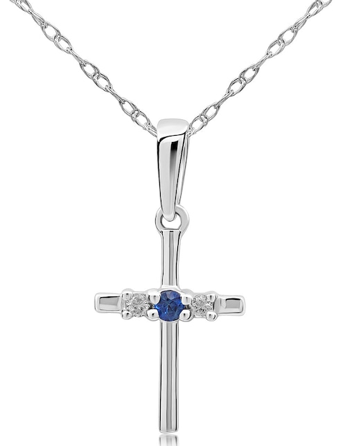 Collar de cruz de oro 14 K 1