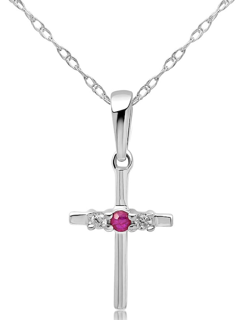 Collar de cruz de oro 14 K 1