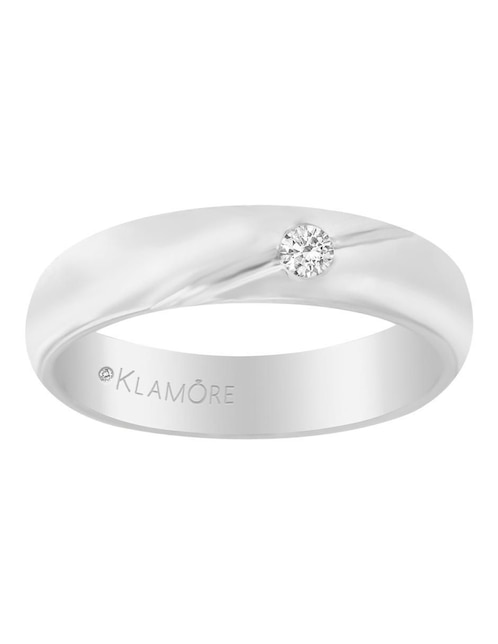Argolla de oro 14 k Leticia diamante 1