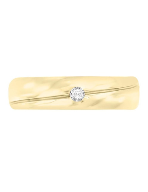 Argolla "de" oro 14 k klamore dorado diamante
