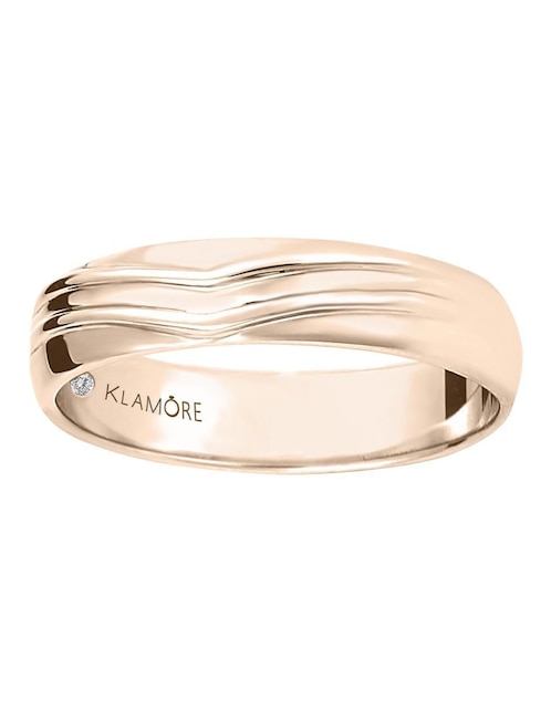 Argolla de oro 14 k Miloro 1