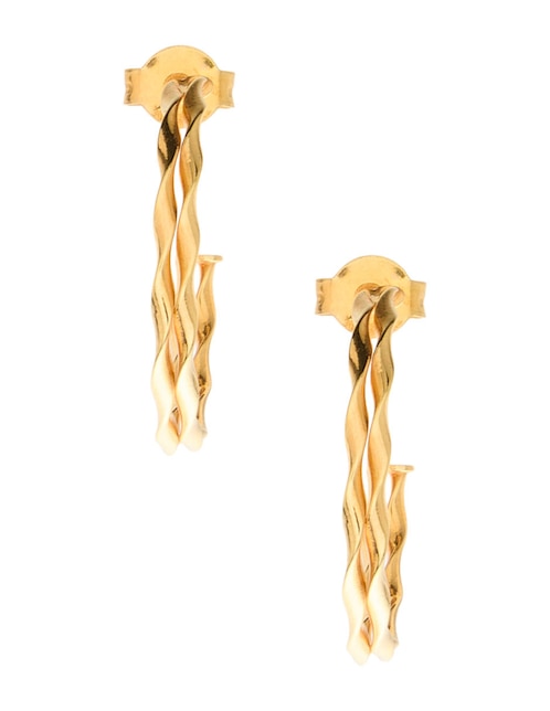 Arracadas de oro 14 K con acabado brillante 1