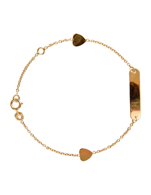 Pulsera de oro 14 k con acabado pulido 1