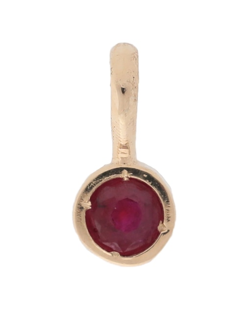Charm circular de oro amarillo 14 K 1