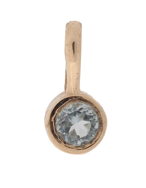 Charm circular de oro amarillo 14 K 1