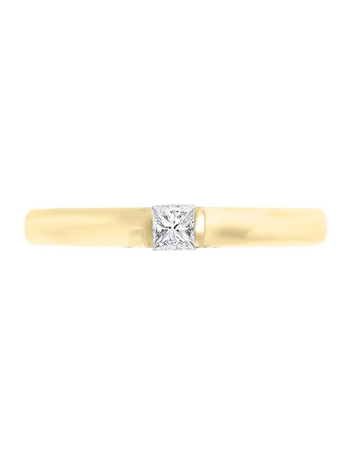 Argolla de oro 14 k Naty diamante 1
