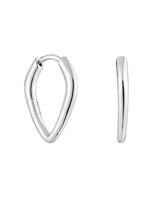 Aretes de aro Tous de plata P 925 con acabado brillante