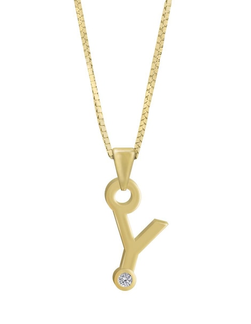 Imagen de producto Colgante Y Dije de letras gardenia de oro amarillo 14 K