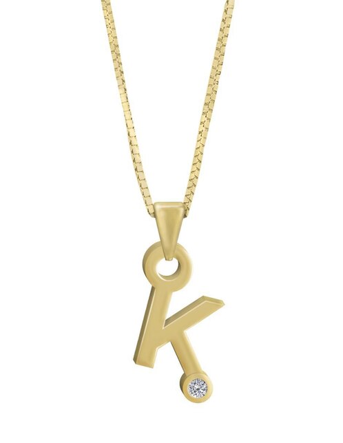 Imagen de producto Colgante Y Dije de letras Fianelli gardenia de oro amarillo 14 K