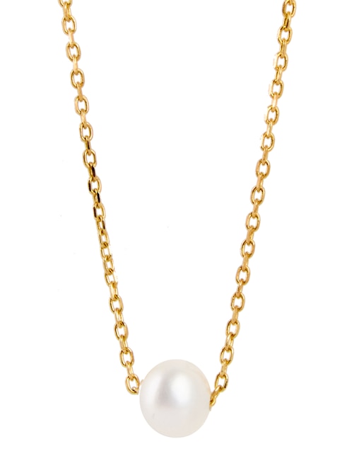 Collar con dije de esfera de oro 14 K 1