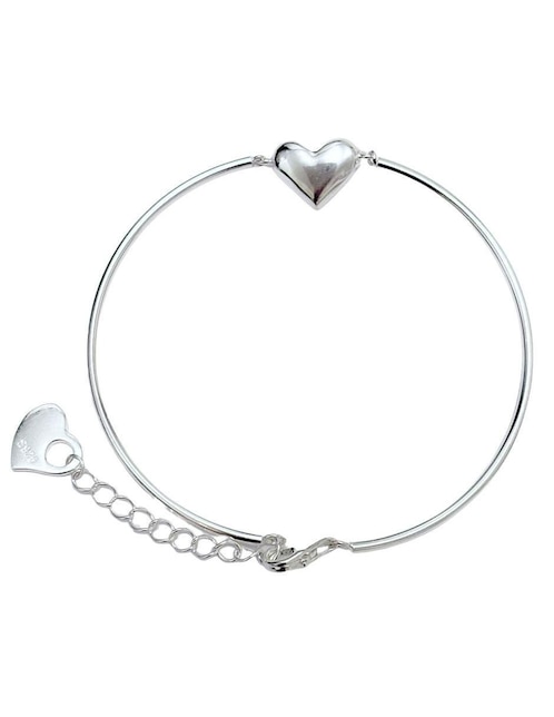 Brazalete Aretize de plata P 925 Corazón con acabado lustre