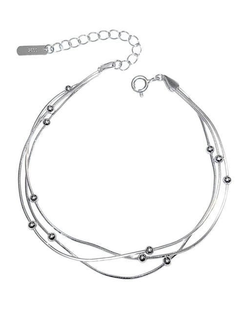 Brazalete de plata P 925 con acabado lustre Brazalete de plata P 925 con acabado lustre