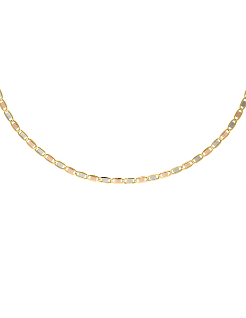 Collar de eslabones de oro florentino 14 K 1