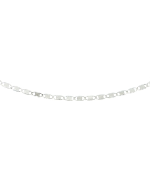 Collar de eslabones de oro blanco 14 K 1