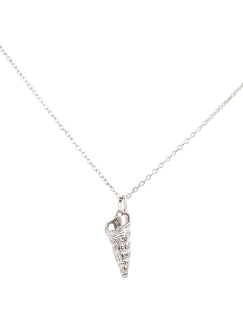 Collar con dije de concha Teresa Díaz Joyería Mexicana de plata P 925