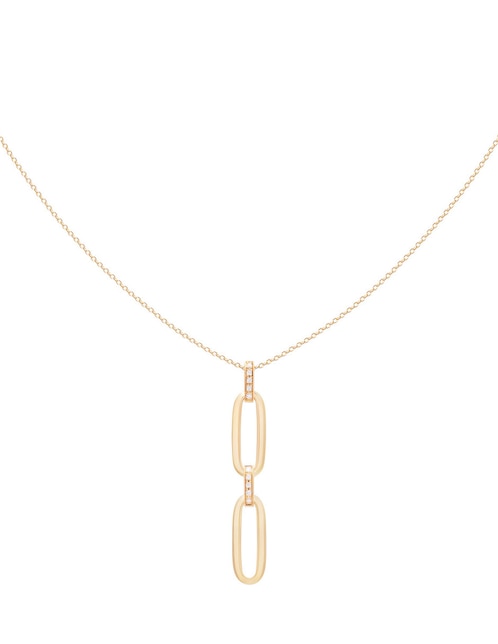 Collar de eslabones de oro amarillo 14 K 1
