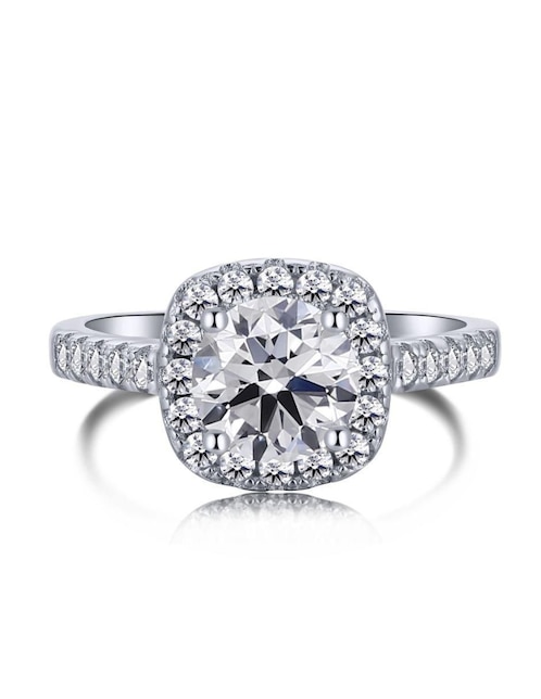 Anillo de compromiso de plata P925 Yoiko zirconia