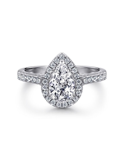 Anillo de compromiso de plata P 925 zirconia 1