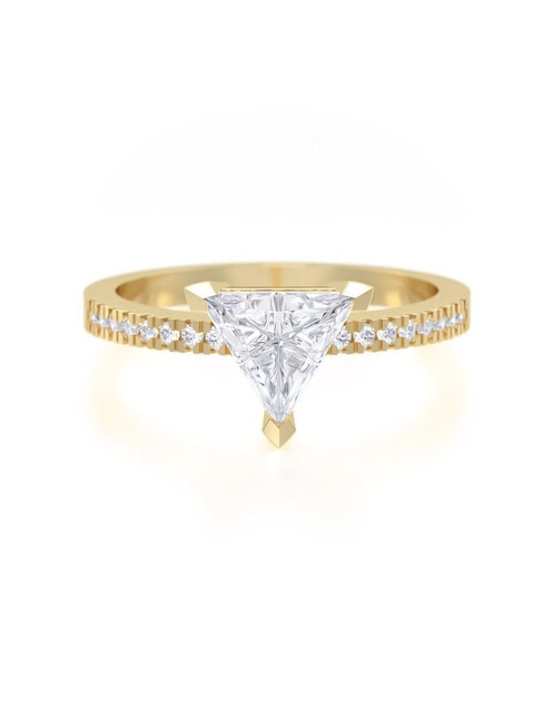 Anillo de compromiso "de" oro 10 k abba joyas no aplica zirconia