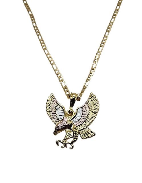 Collar con dije de águila Limerence By Claudia Herrera Ave de oro laminado 14 K