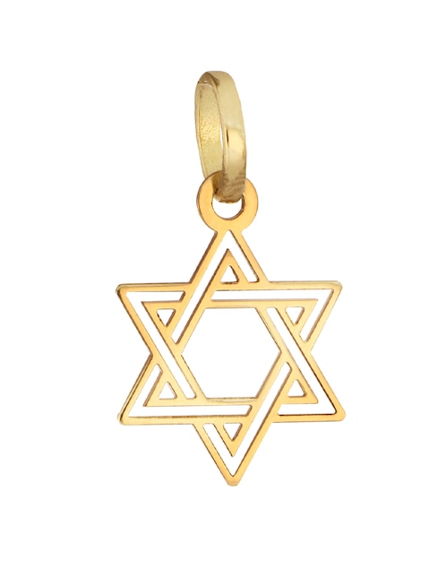 Dije de estrella de oro amarillo 14 K 1