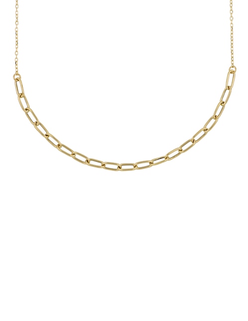 Gargantilla de eslabones de oro amarillo 14 K 1