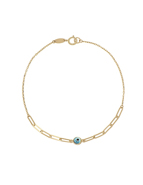 Pulsera de oro 14 K con acabado brillante 1