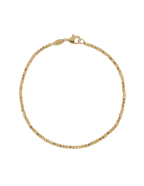 Pulsera de oro 14 K con acabado diamantado 1