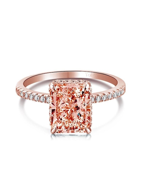 Anillo de compromiso de plata P 925 zirconia