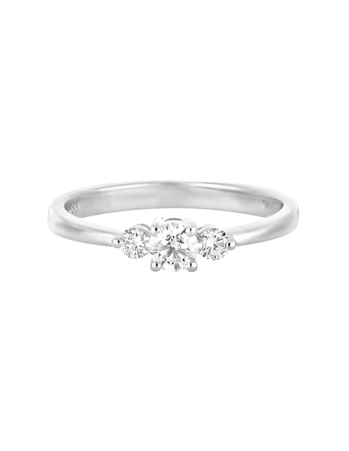 Anillo de compromiso de oro blanco 14 k Ever for You diamante 1